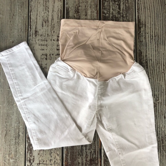 SOLD White Maternity Jeans - Picture 1 of 4